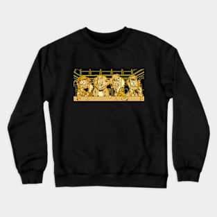 Last supper inspired cartoon illustration design Crewneck Sweatshirt